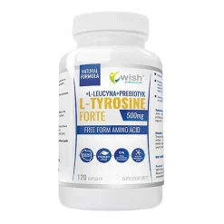 Wish L-Tyrosine Forte 500mg + L-leucyna + Prebiotyk, kapsułki, 120szt.