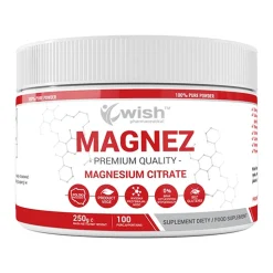 Wish Magnez Magnesium citrate, proszek, 250 g
