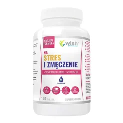 Wish Na stres i zmęczenie Ashwagandha + Magnez + Witamina B6, tabletki, 120 szt.