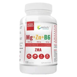 Wish, ZMA, Magnez + Cynk + B6, tabletki, 120 szt.