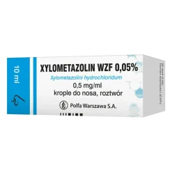 Xylometazolin 0.05%, krople do nosa, 10 ml (Polfa Warszawa)