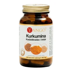 Yango Kurkumina Kadzidłowiec i imbir, kapsułki, 90 szt.