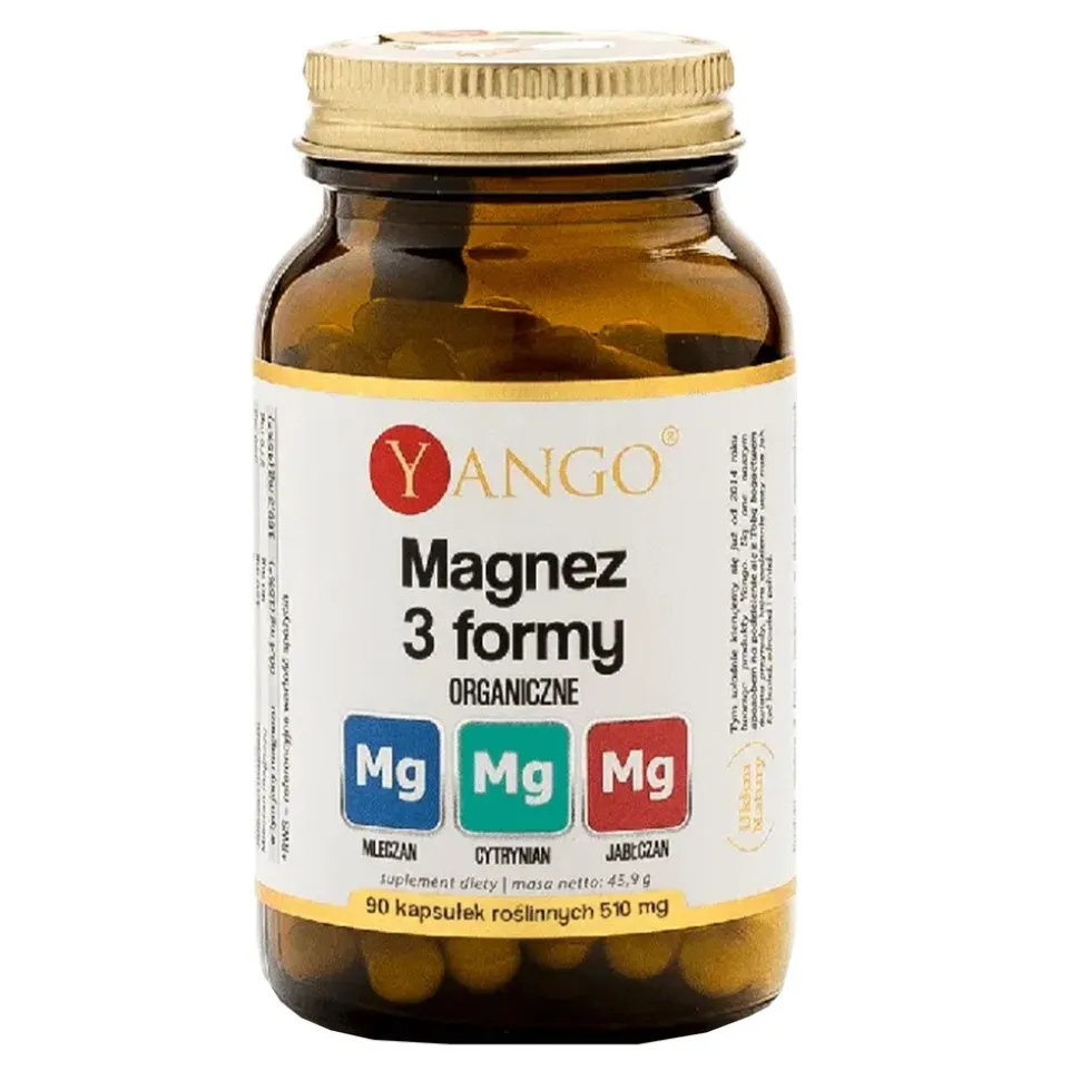 Yango Magnez 3 formy, kapsułki, 90 szt.