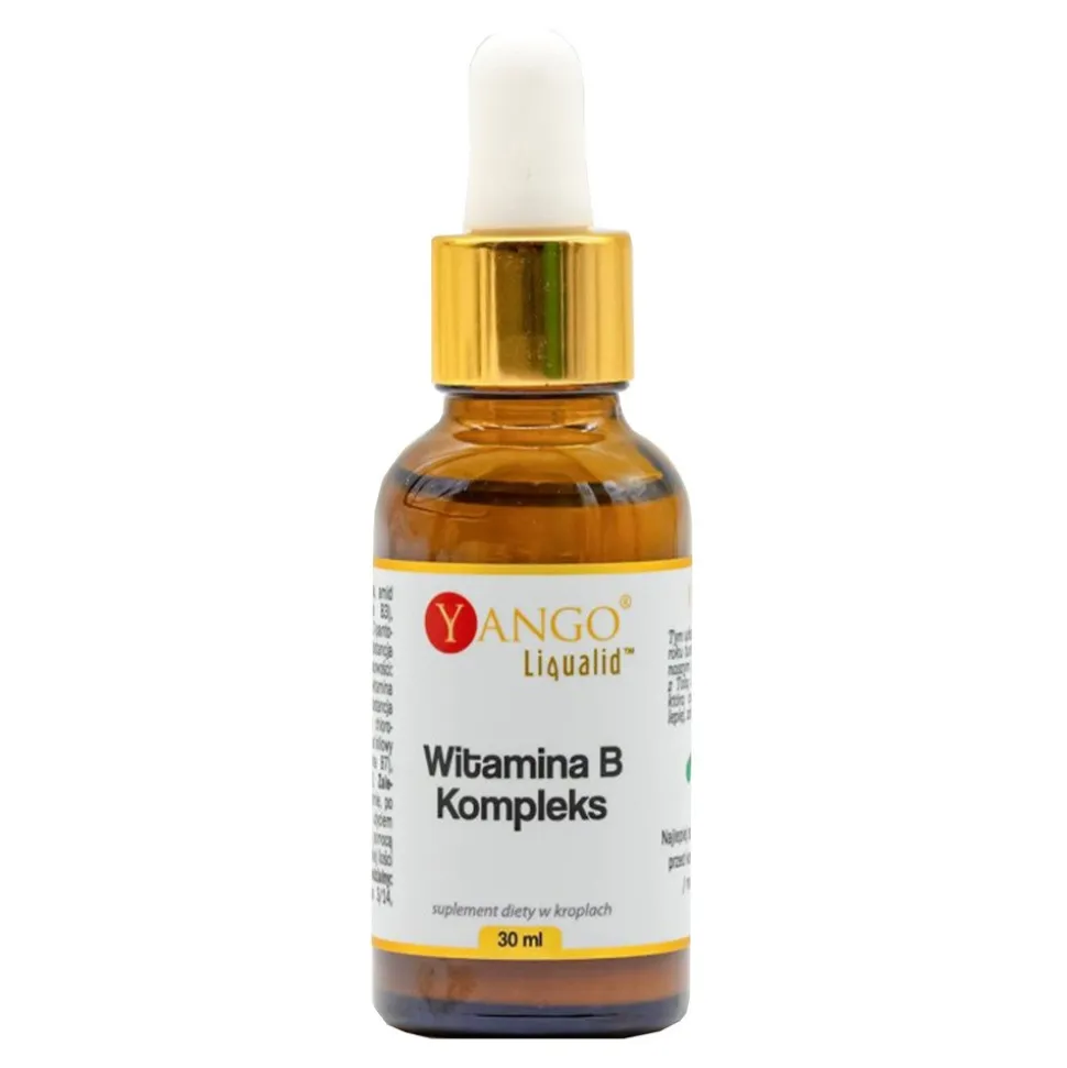 Yango Witamina B Kompleks, krople, smak brzoskwiniowy, 30 ml