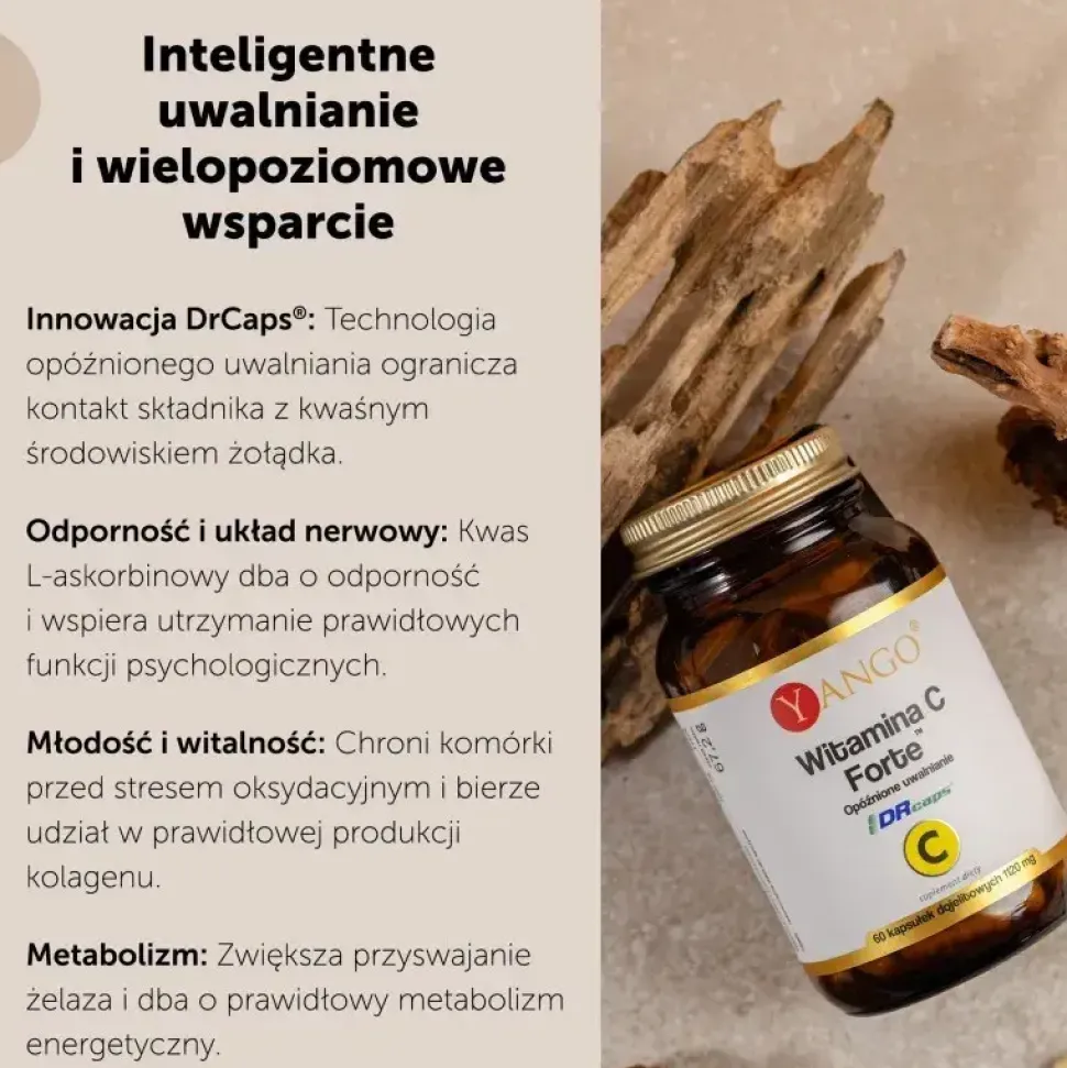 Yango Witamina C Forte, kapsułki, 60 szt.