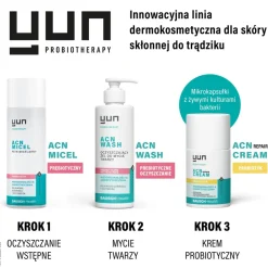 Yun ACN Wash, prebiotyczny żel oczyszczający do mycia twarzy, 150 ml