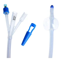 Zarys, urologiczny cewnik Foley'a, trójdrożny z plastikową zastawką i znacznikiem kontrastu, CH 24/30 ml, 1 szt.