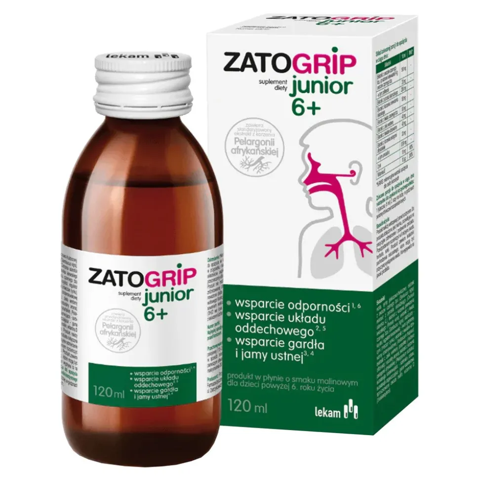 Zatogrip Junior 6+, syrop, 120 ml