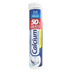Zdrovit Calcium 300 mg + Witamina C, tabletki musujące, smak mandarynkowy, 20 szt.