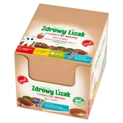 Zdrowy Lizak Chocco-Wow, lizaki, smak kakao, 40 szt.