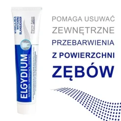 Zestaw Elgydium Whitening, pasta do zębów, wybielająca, 75 ml + Elgydium Brilliance & Care, pasta do zębów przeciw przebarwieniom, 30 ml