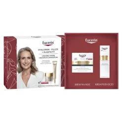 Zestaw Eucerin Hyaluron-Filler + Elasticity, krem na noc, 50 ml + krem pod oczy SPF 20, 15 ml