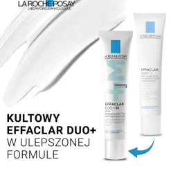Zestaw La Roche Posay, Effaclar Duo+ M, krem o potrójnym działaniu przeciw niedoskonałościom, 40 ml + Cicaplast Baume B5+, balsam kojący do twarzy i ciała, 40 ml