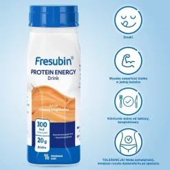 Zestaw MIX, Fresubin Protein Energy Drink, 2x smak poziomkowy, 4 x 200 ml + 2x smak owoców tropikalnych, 4 x 200 ml