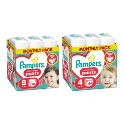 Zestaw Pampers Active Baby Pants, 7, (15+ kg), 108 szt. + 3, (6-11 kg), 180 szt.