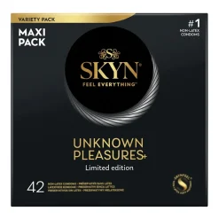 Zestaw Skyn Unknown Pleasures, nielateksowe prezerwatywy, 42 szt.