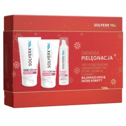 Zestaw Solverx Sensitive Skin Damska Pielęgnacja, krem do twarzy, 50 ml + krem pod oczy, 15 ml + krem do rąk, 50 ml