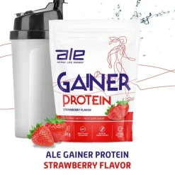 Zestaw 3 x ALE Gainer Protein Strawberry Flavor
