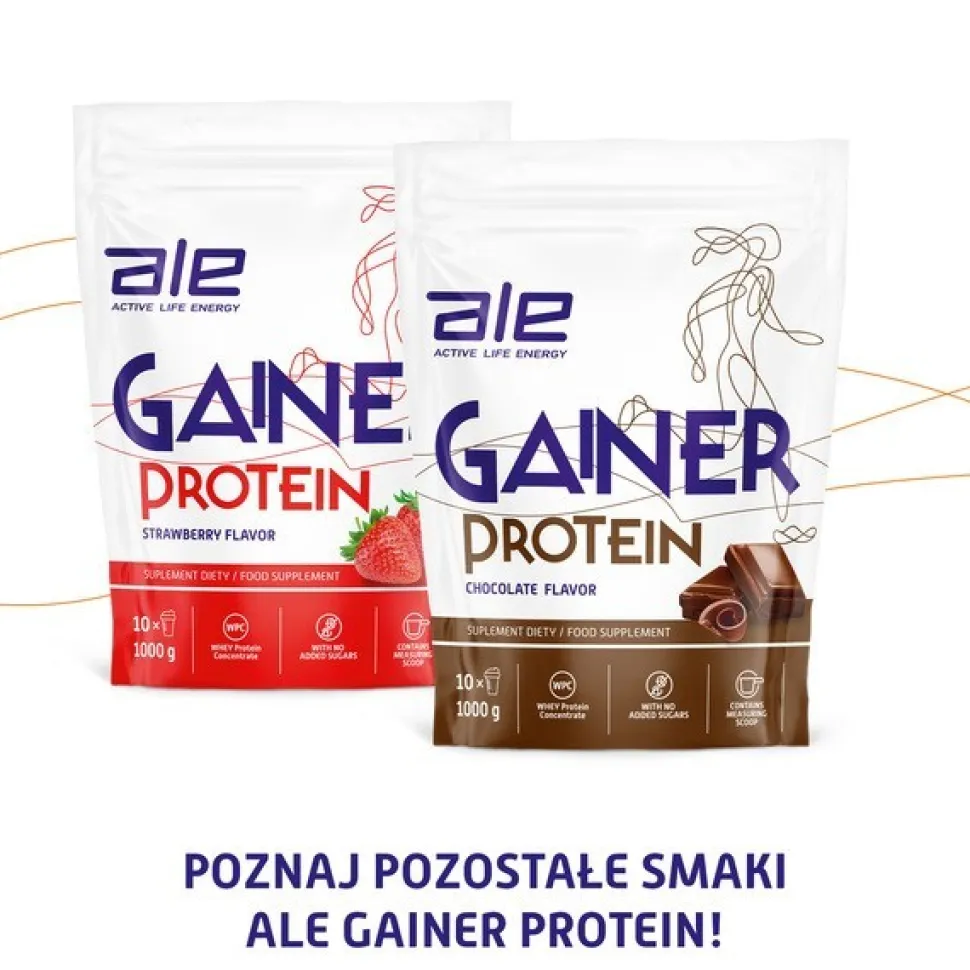 Zestaw 3 x ALE Gainer Protein Vanilla Flavor