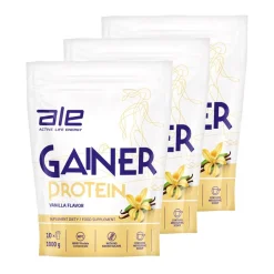 Zestaw 3 x ALE Gainer Protein Vanilla Flavor