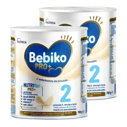 Zestaw 2x Bebiko PRO+ 2, mleko następne dla niemowląt powyżej 6. miesiąca życia, proszek, 700 g