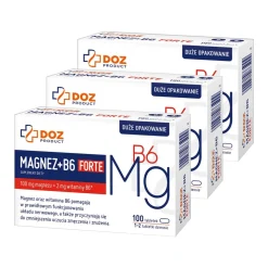 Zestaw 3 x DOZ Product Magnez + B6 Forte