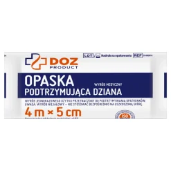 Zestaw 6x DOZ PRODUCT Opaska podtrzymująca dziana, 4 m x 5 cm