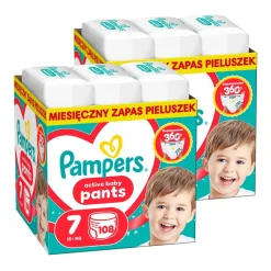 Zestaw 2 x Pampers Active Baby Pants, 7, (15+kg), 108 szt.