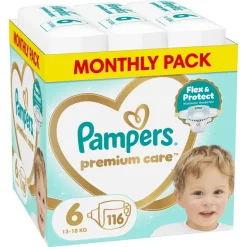 Zestaw 2 x Pampers Premium Care 6, (13-18 kg), pieluszki, 116 szt.