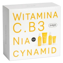 Zestaw Ziaja Witamina C i B3, krem na przebudzenie, 50 ml + tonik, 190 ml + żel do mycia, 190 ml + balsam do ciała, 200 ml