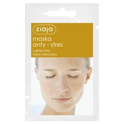 Ziaja, maska anty-stres z glinką żółtą, 7 ml (saszetka)