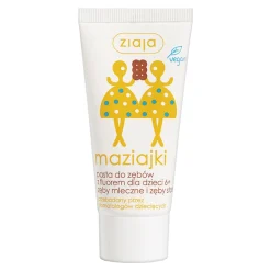 Ziaja Maziajki, pasta do zębów z fluorem dla dzieci, 6+, zęby mleczne i zęby stałe, 50 ml