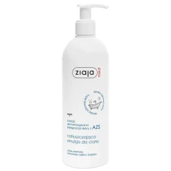 Ziaja Med Kuracja Dermatologiczna Pielęgnacja skóry z AZS, natłuszczająca emulsja do ciała, 400 ml