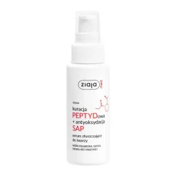 Ziaja Med, kuracja PEPTYDowa + antyoksydacja SAP, serum złuszczające do twarzy, 50 ml