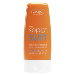 Ziaja Sopot Sun, krem do opalania, cera fotowrażliwa, SPF 25, 60 ml