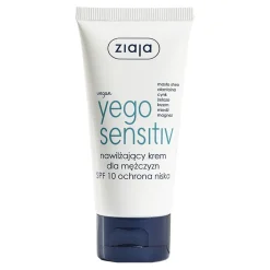 Ziaja Yego Sensitiv, nawilżający krem dla mężczyzn, SPF10, 50 ml