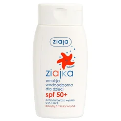 Ziajka, emulsja wodoodporna dla dzieci, SPF 50+, 125 ml
