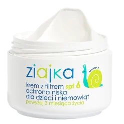 Ziajka, krem dla dzieci z filtrem SPF 6, 50 ml
