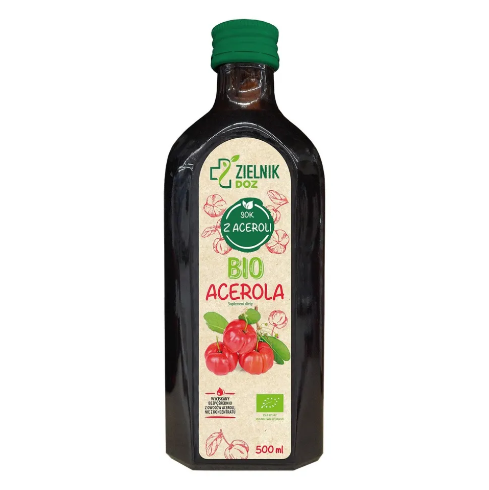 ZIELNIK DOZ BIO Acerola, sok, 500 ml