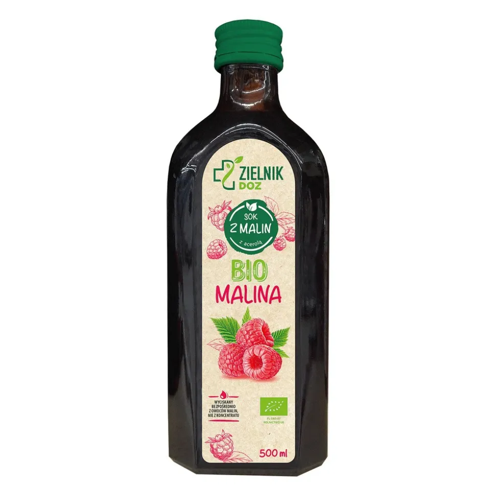 ZIELNIK DOZ BIO Malina, sok, 500 ml