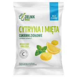 ZIELNIK DOZ Cytryna i Mięta, cukierki ziołowe, bez dodatku cukrów, 60 g