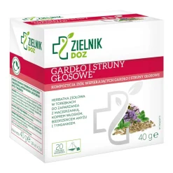 ZIELNIK DOZ Gardło i struny głosowe, herbatka ziołowa, 2 g x 20 szt.
