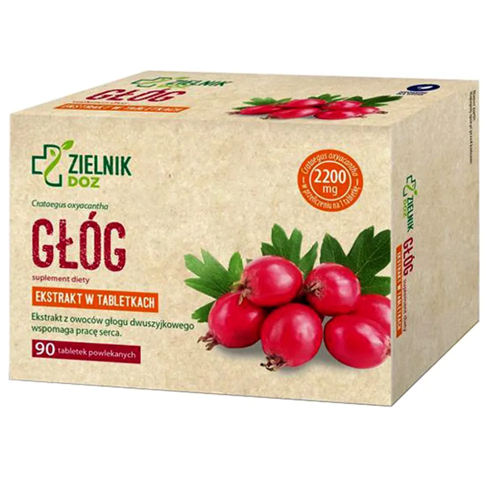 Zielnik DOZ Głóg, tabletki, 90 szt.