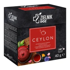 ZIELNIK DOZ Herbata Ceylon, aromatyzowana herbata czarna, 20 x 2 g