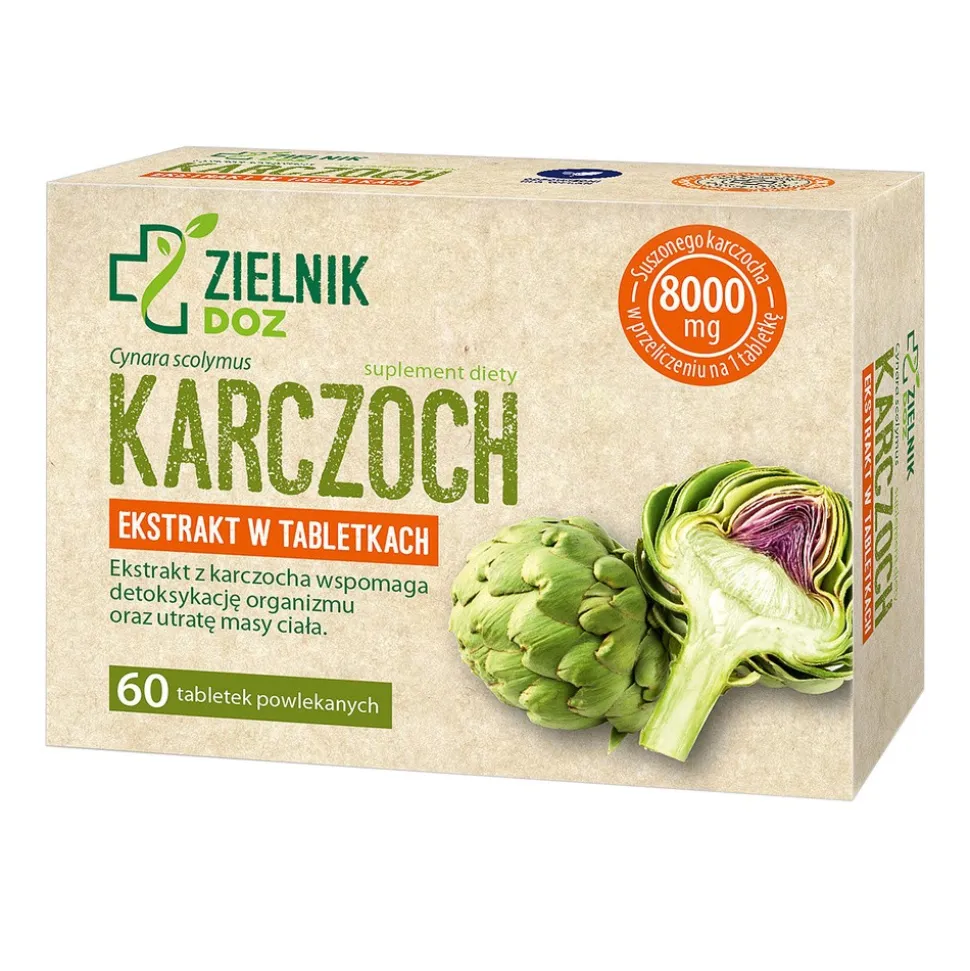 ZIELNIK DOZ Karczoch, tabletki powlekane, 60 szt.