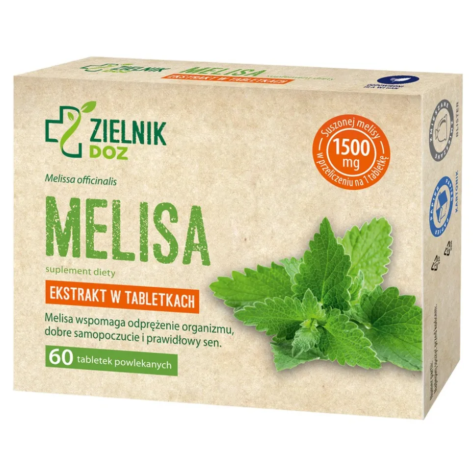 Zielnik DOZ Melisa, tabletki, 60 szt.