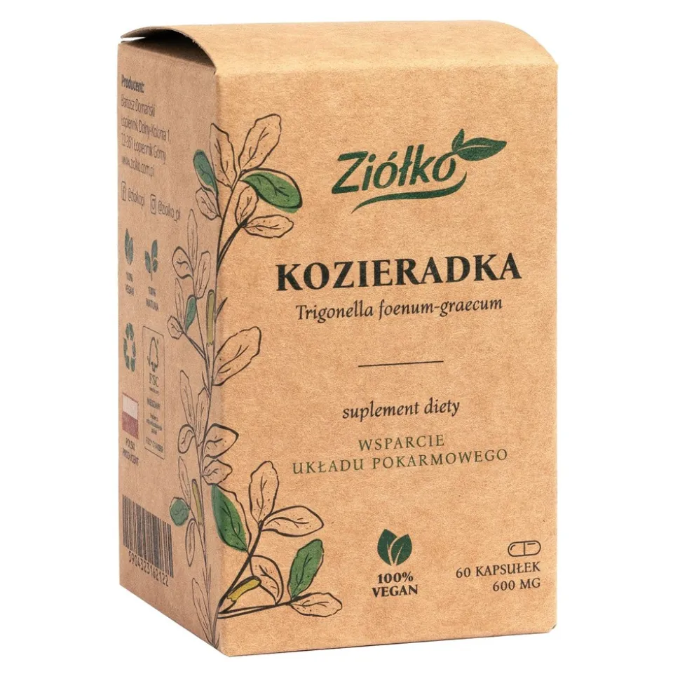 Ziółko Kozieradka, kapsułki, 60 szt.
