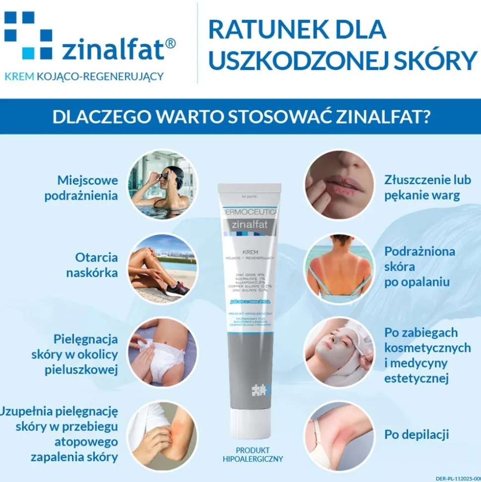 Zinalfat, krem kojąco-regenerujący, 50 ml