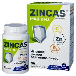 Zincas Max C+D3, tabletki, 50 szt.